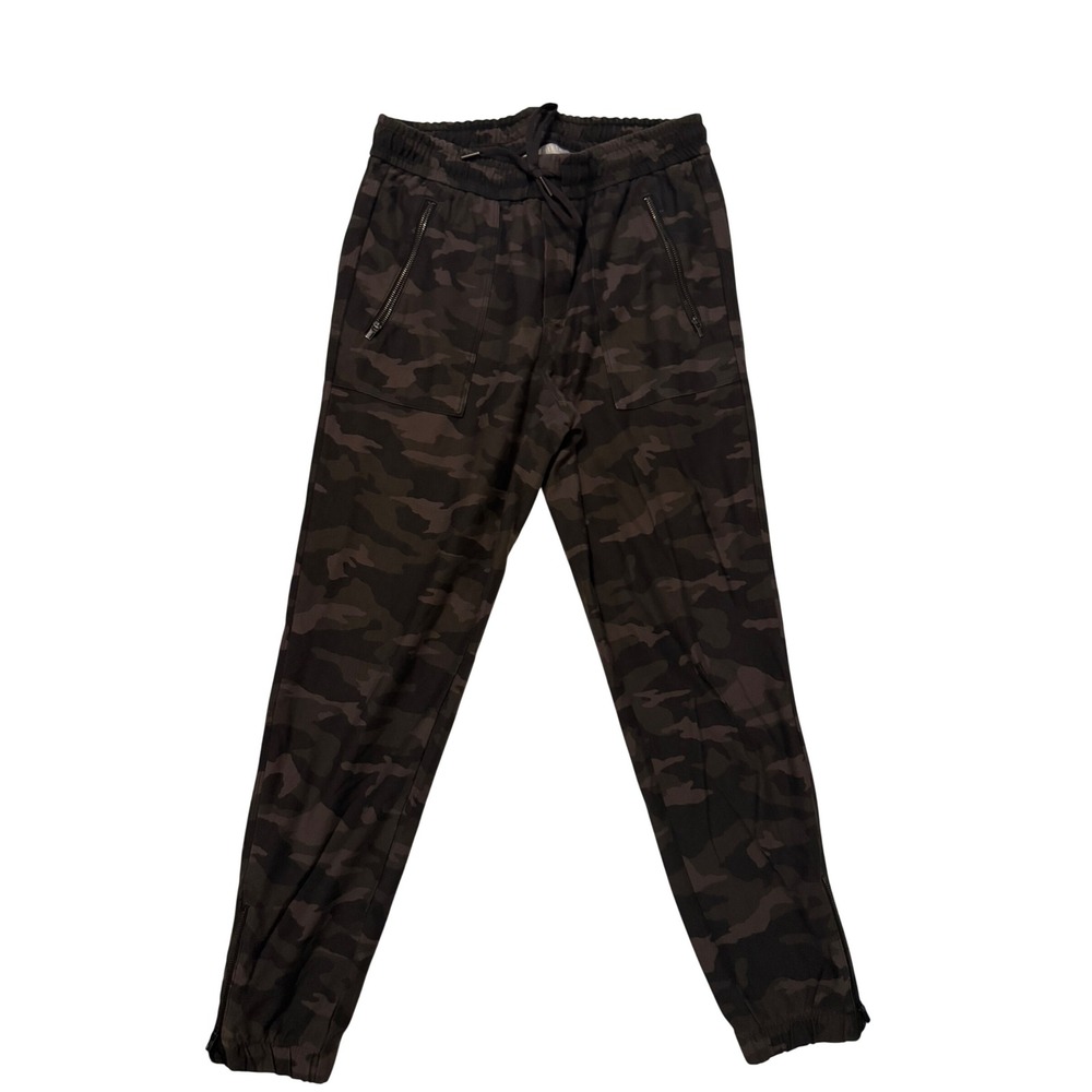 Athleta Farallon Camo Jogger Pants Green Brown Camouflage Size 4